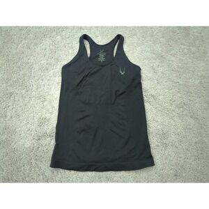 Lucas Hugh Tank Top Womens M Black Scoop Neck Racerback‎ Athletic Performance